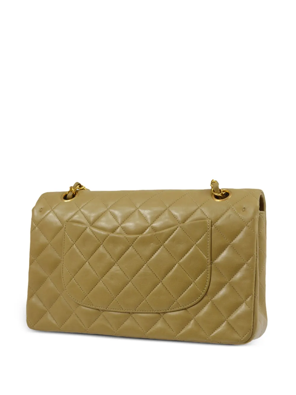 CHANEL Pre-Owned medium Double Flap shoulder bag - Geel