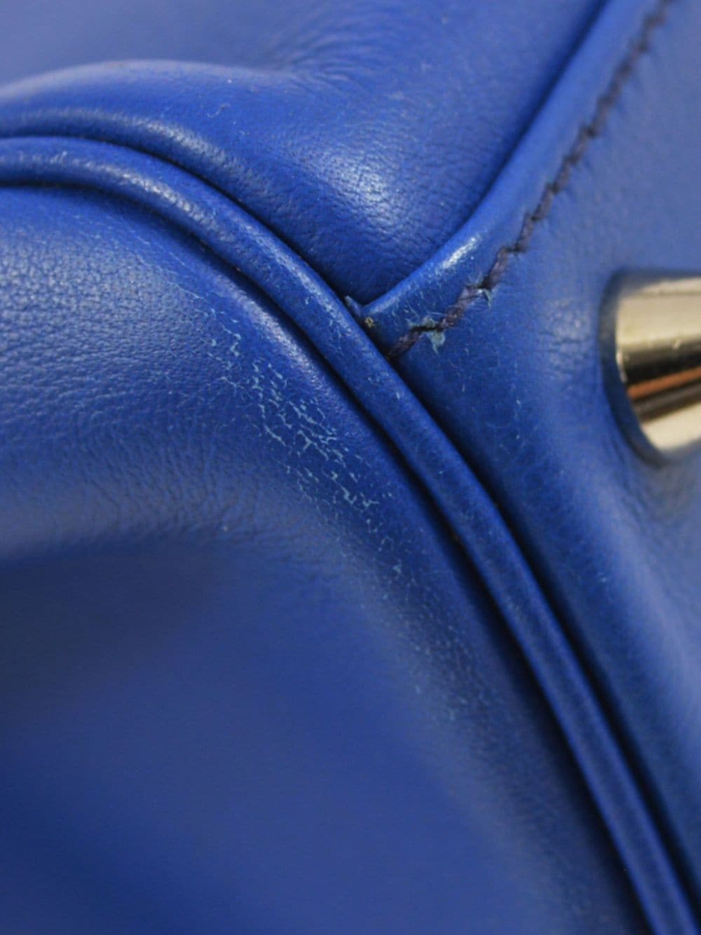 Pre-owned Hermes 2001  Kelly Sport Mm Shoulder Bag In Blue