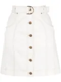 Acler Valleybrook denim mini skirt - White