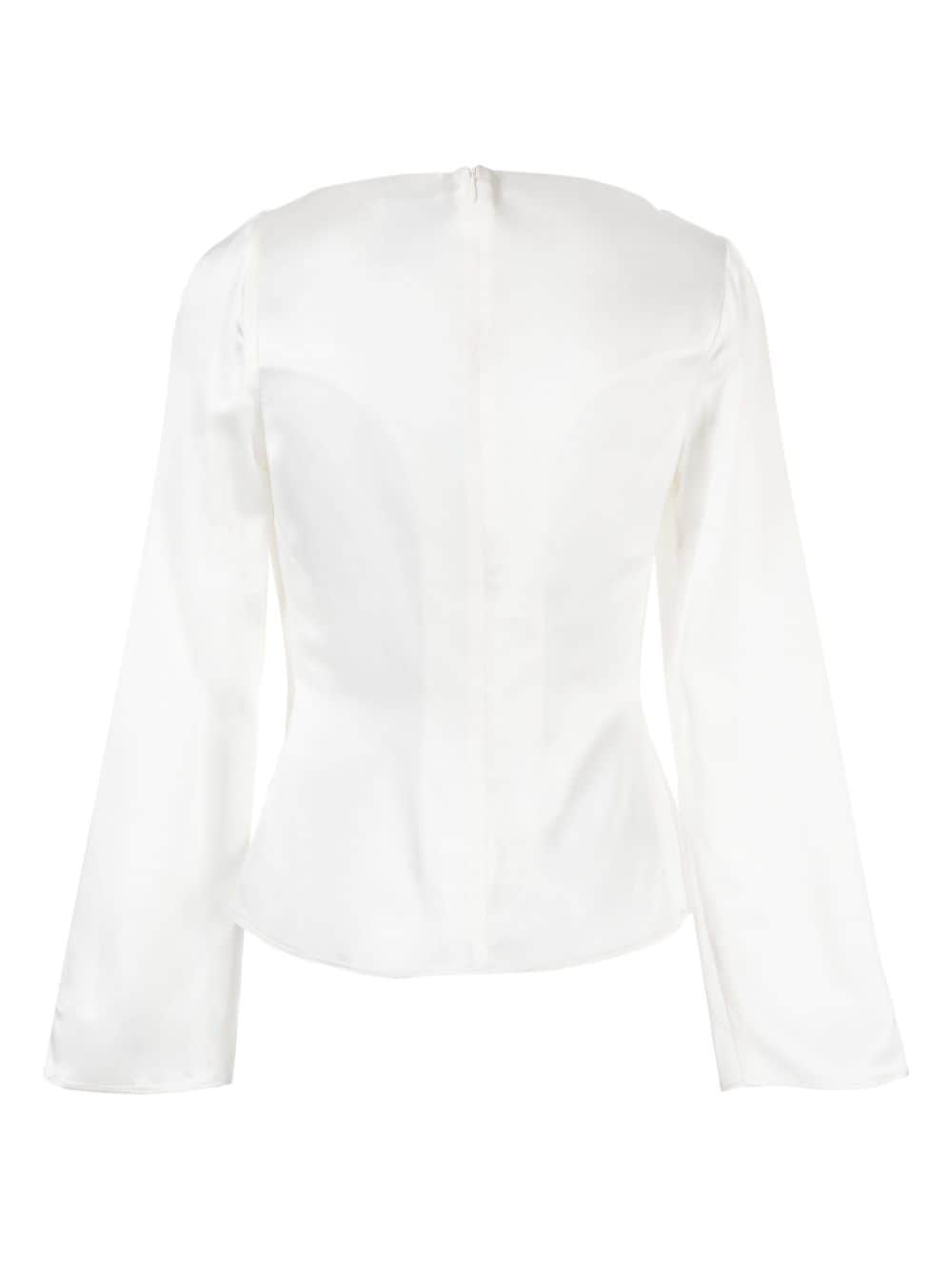 Acler Hallett satijnen blouse Beige