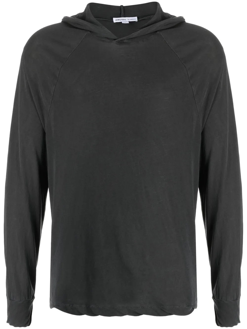 James Perse Long-sleeve Cotton Hoodie In Grey