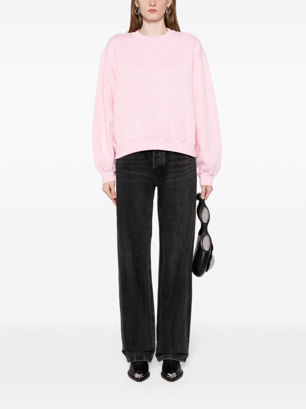 Alexander Wang Sweater met logoprint - Roze