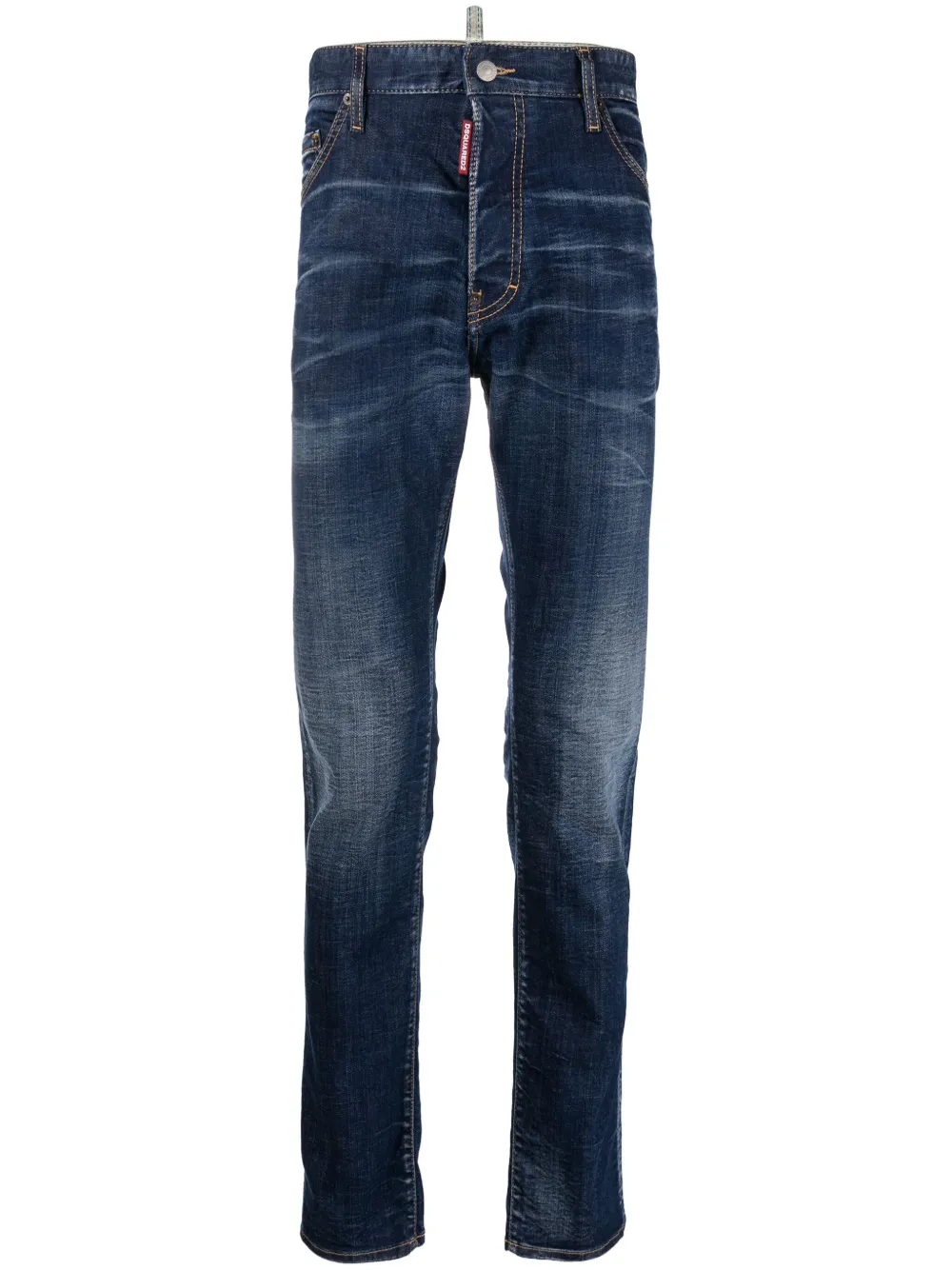 Dsquared2 Cool Guy Distressed Slim-fit Jeans In Blue