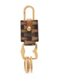 Bally Pennant-pattern leather keychain - Brown