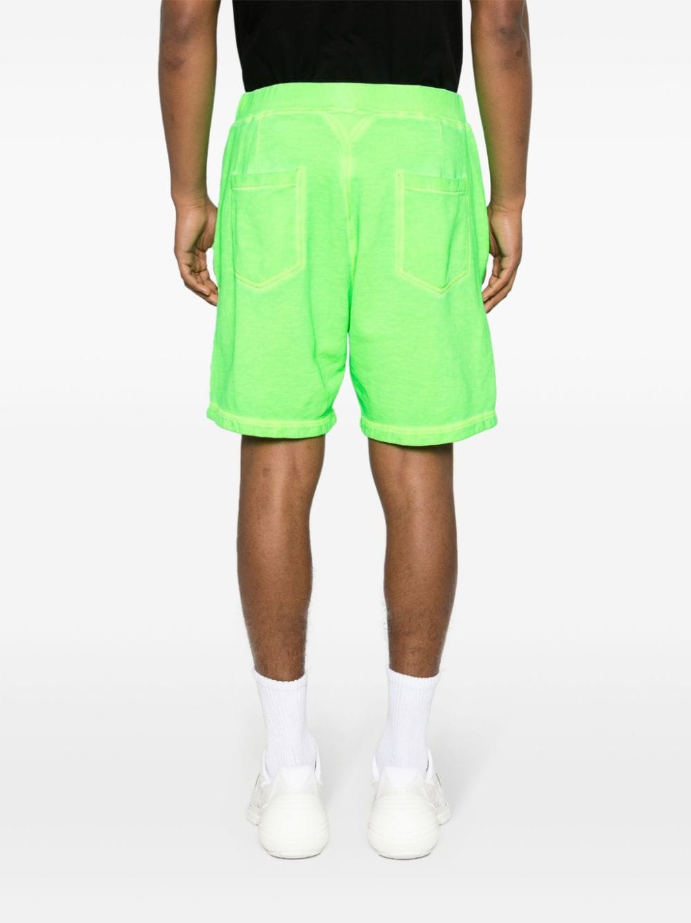 Shop Dsquared2 Be Icon Cotton Shorts In Green