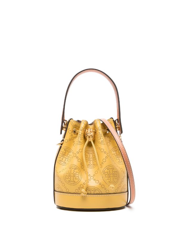 Tory burch clearance perforated logo tote