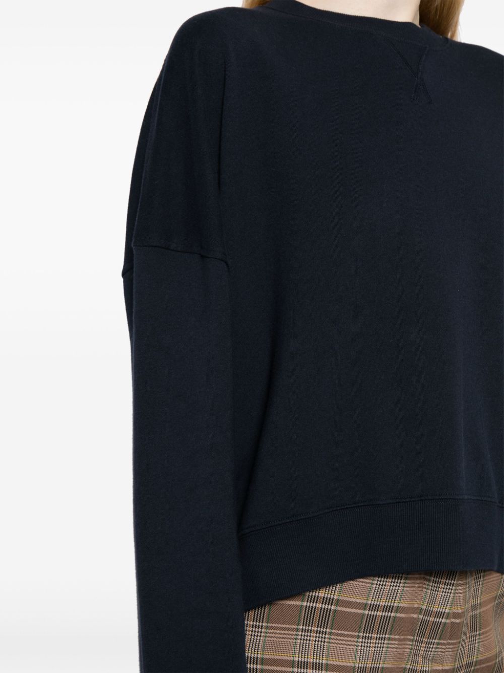 YMC Sweater met print Blauw