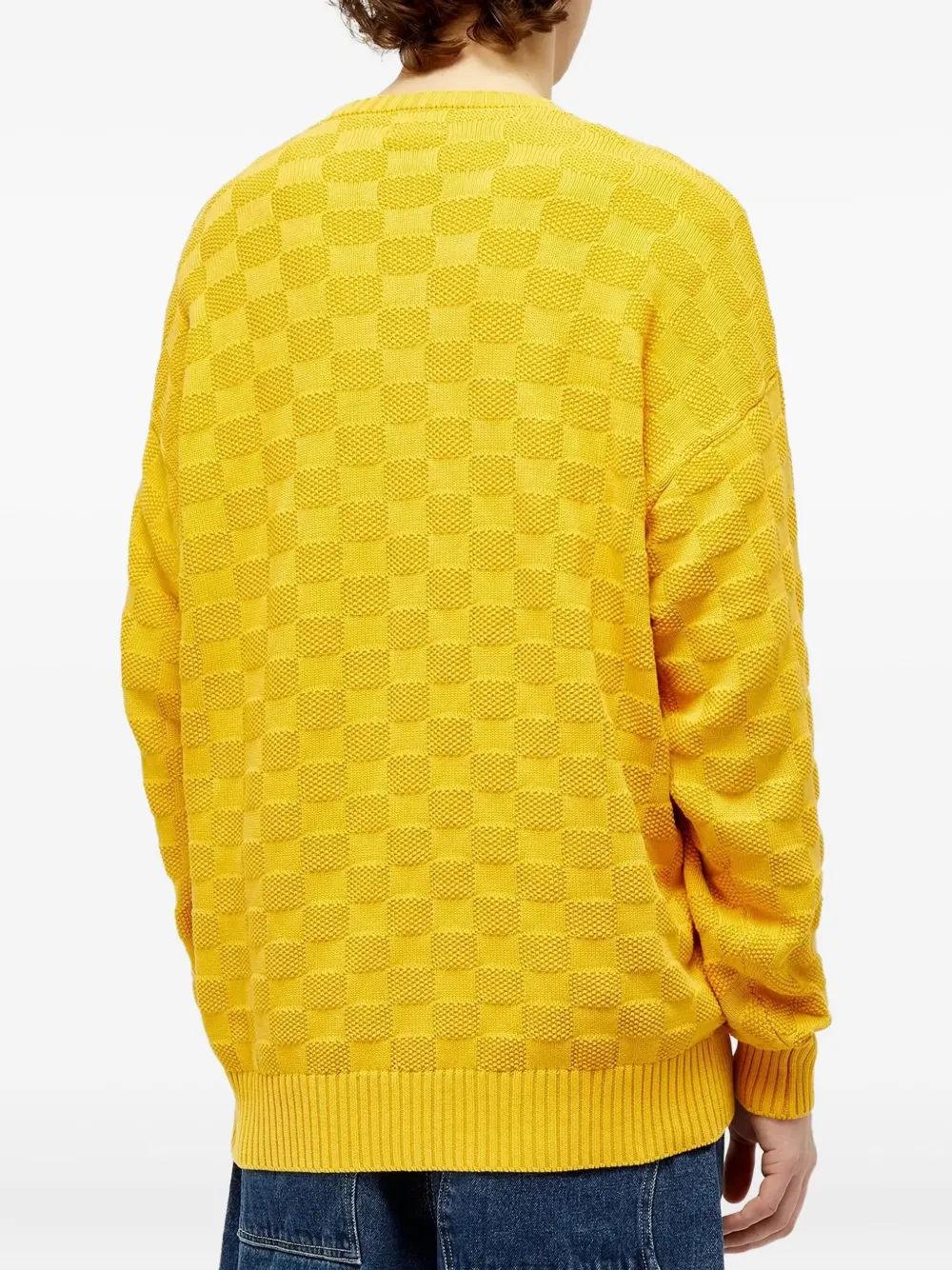 PATTA Trui met geborduurd logo Geel