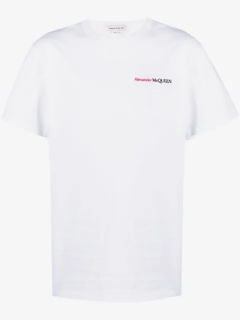 Alexander McQueen embroidered-logo cotton T-shirt