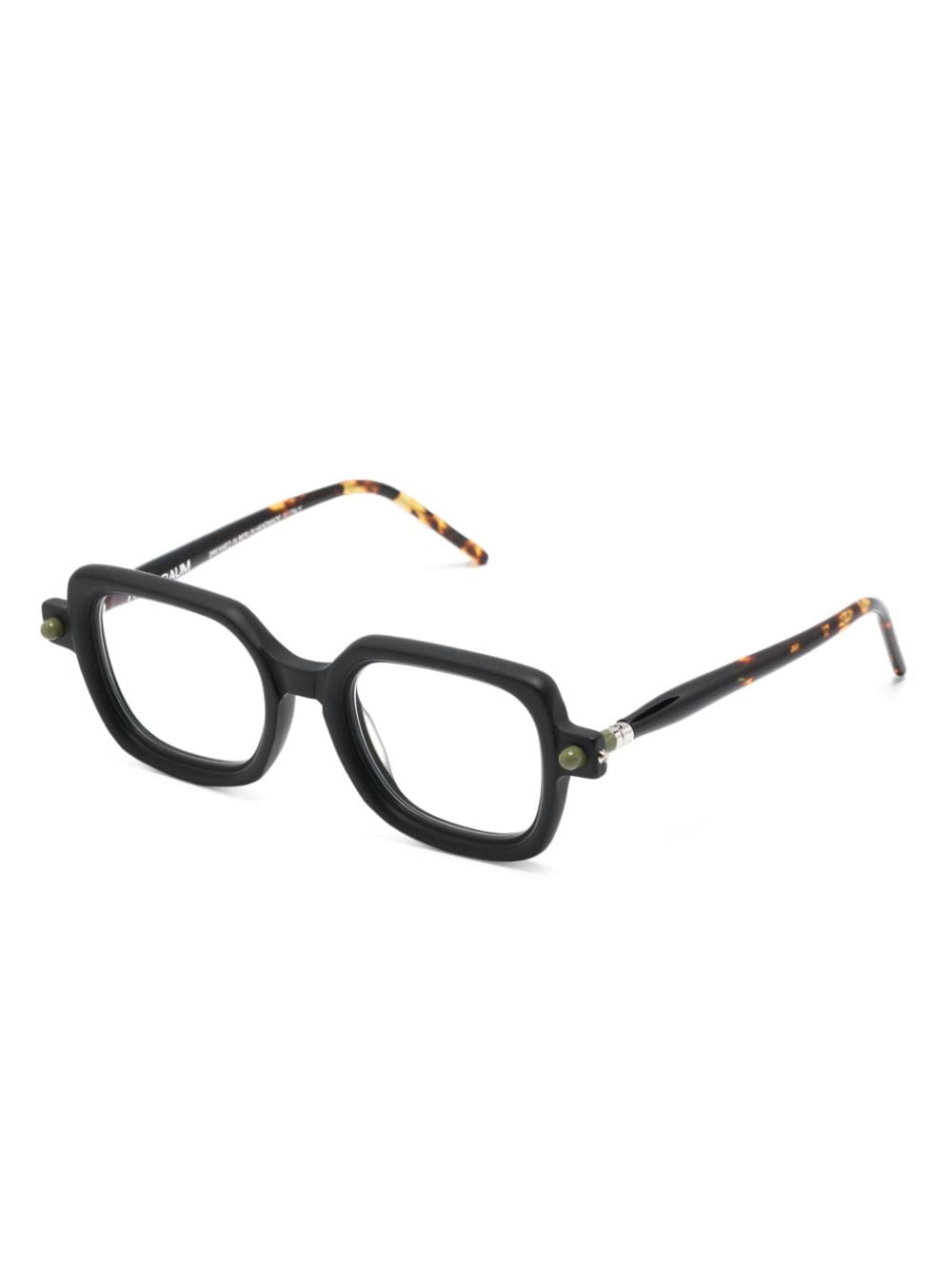 Shop Kuboraum P4 Square-frame Glasses In Black
