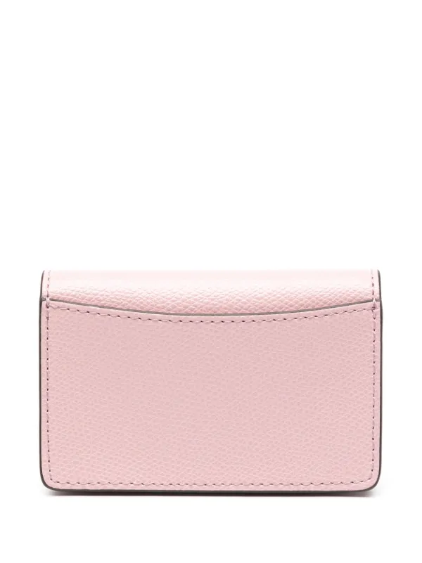 Furla logo plaque Leather Wallet Pink FARFETCH AU