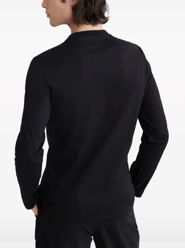 Tシャツ・カットソー Brunello Cucinelli Fitted Black Long-Sleeved Top Brunello Cucinelli Long-sleeve t-shirts for Men | Online