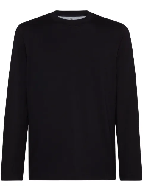 Brunello Cucinelli round-neck long-sleeve T-shirt 