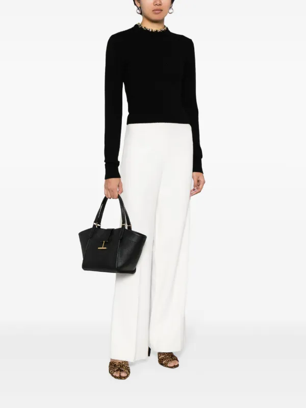 【関税＆送料込み】Tom Ford Handbags. TOM FORD Tara Leather Tote Bag | Black | FARFETCH