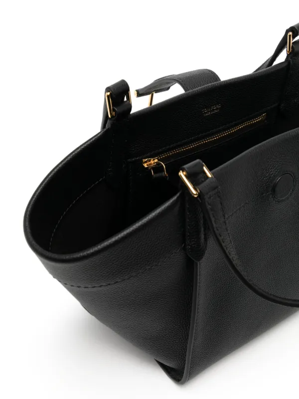 TOM FORD Tara leather tote bag women Grained Leather One Size Black