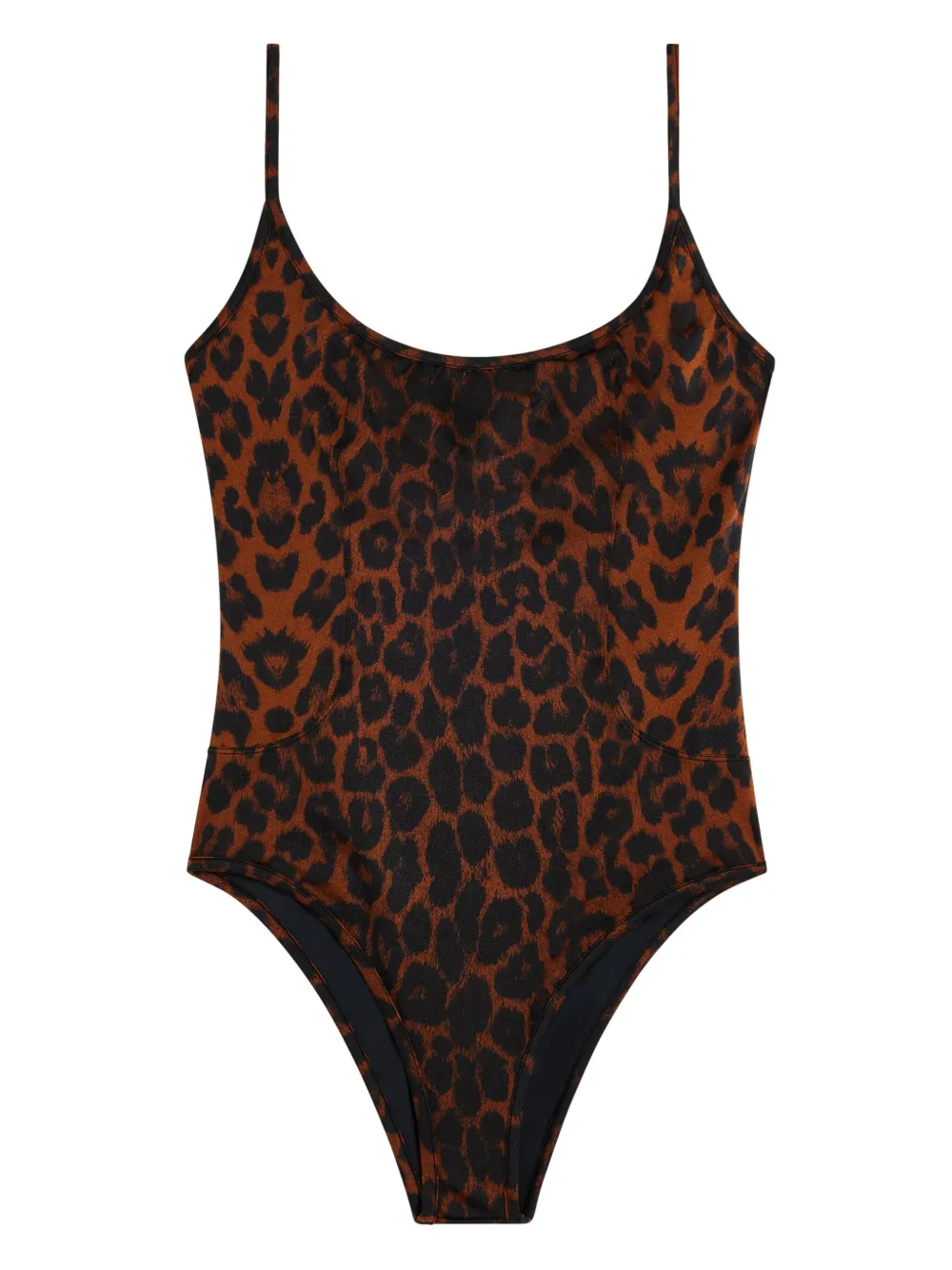 Shop Tom Ford Cheetah Print Swimsuit In Brown