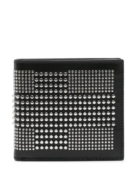 Alexander McQueen studded bi-fold leather wallet Men