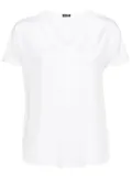 Kiton V-neck silk T-shirt - White