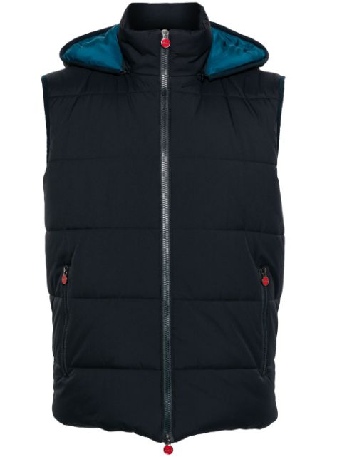 Kiton zip-up hooded gilet