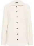 Kiton button-up cashmere-blend shirt jacket - Neutrals