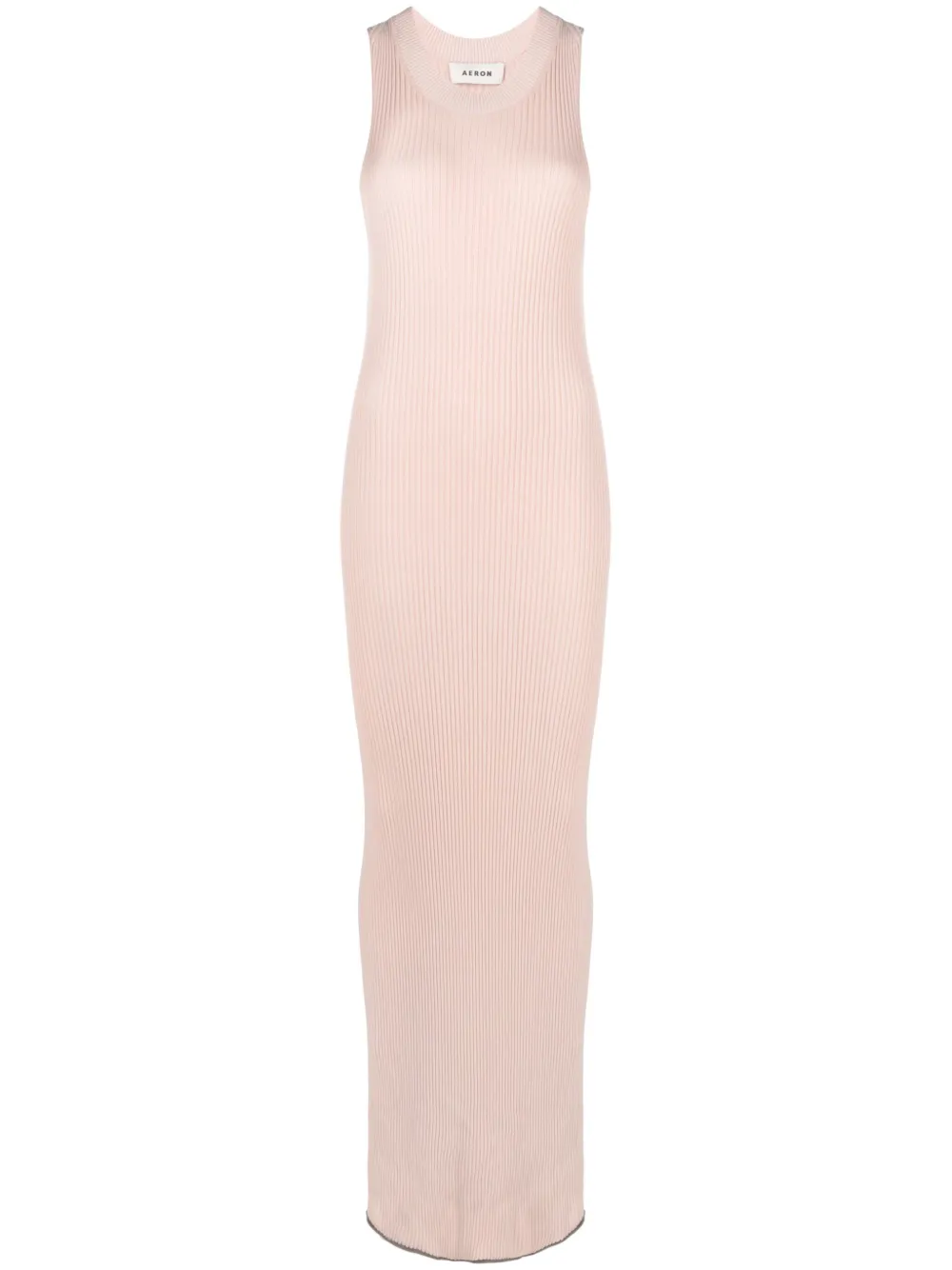 Aeron Sleeveless Ribbed Maxi Dress In Pink