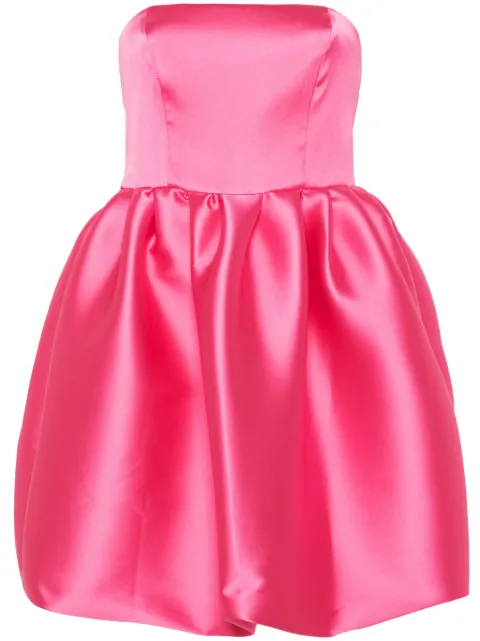 P.A.R.O.S.H. puffbal satin mini dress