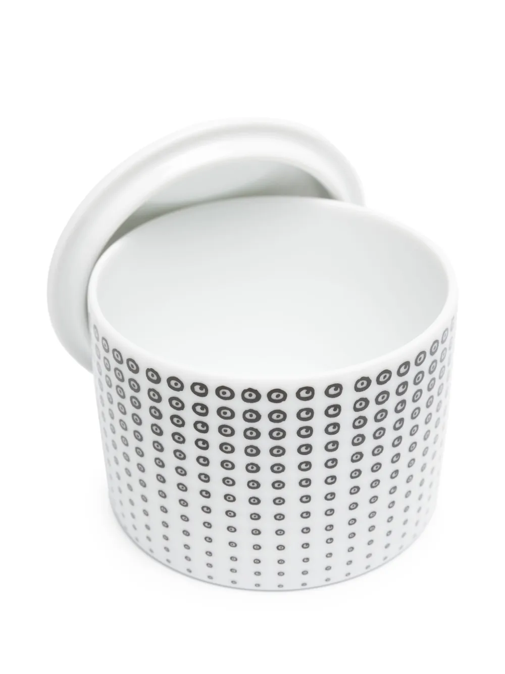 Ginori 1735 Polka Dot-print Ceramic Box In Weiss