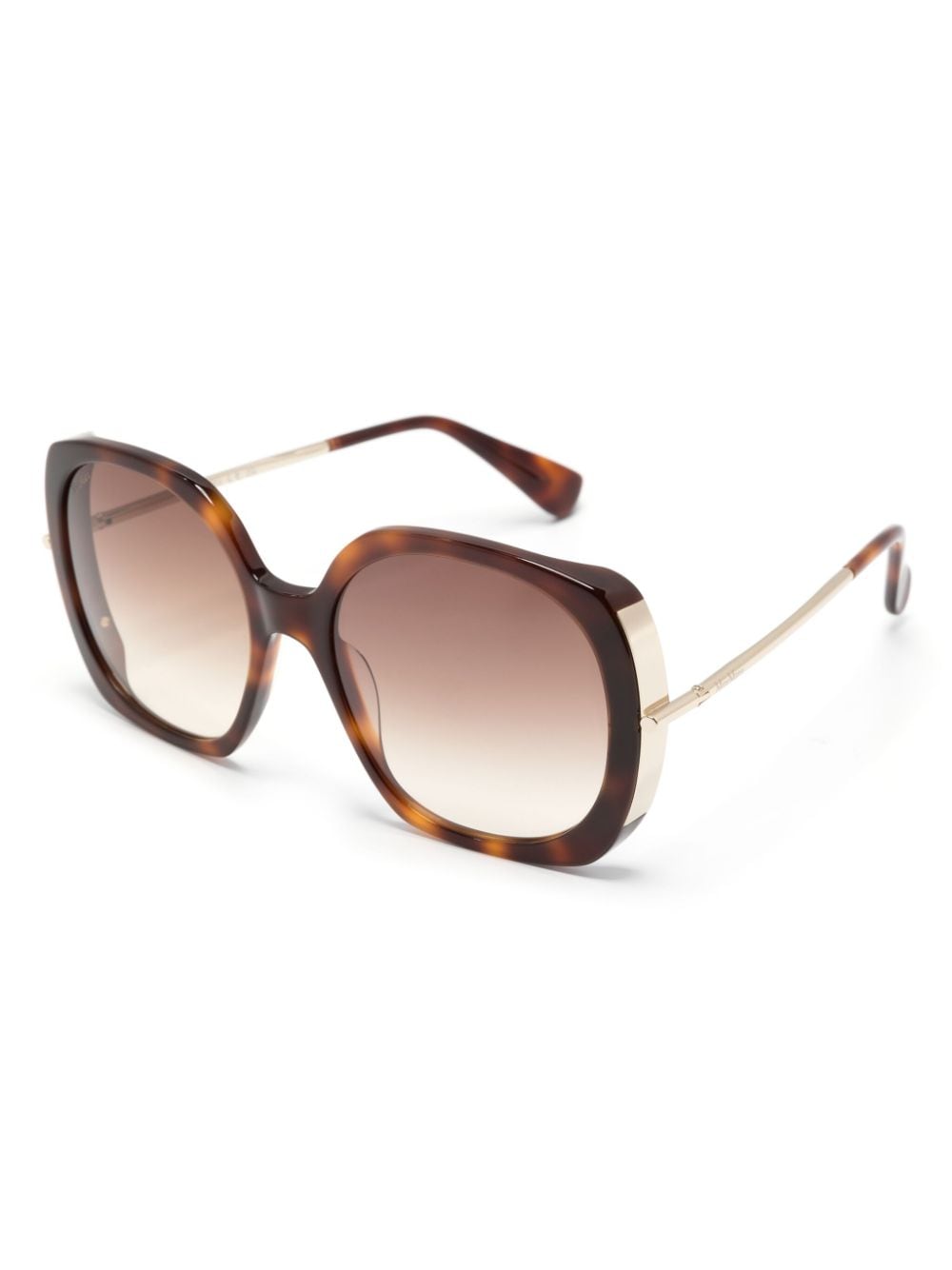 Max Mara Eyewear Zonnebril met oversized montuur - Bruin