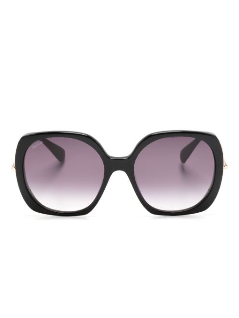 Max Mara Eyewear logo-print oversize-frame sunglasses Women