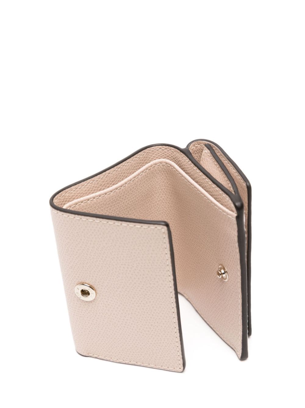 Shop Furla Camelia Logo-plaque Leather Wallet In Neutrals