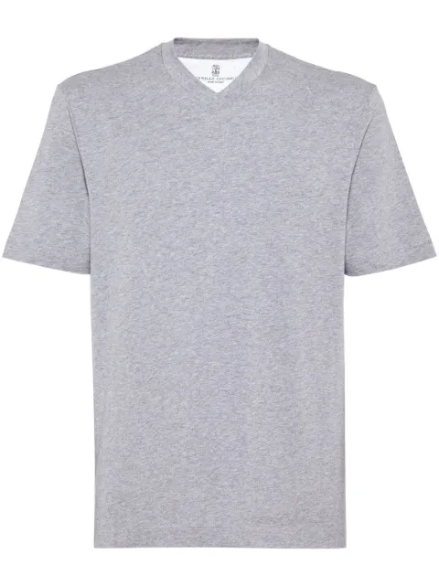 Brunello Cucinelli V-neck short-sleeve T-shirt 