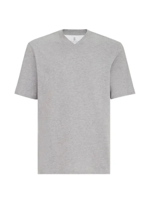 Brunello Cucinelli playera manga corta con cuello en V