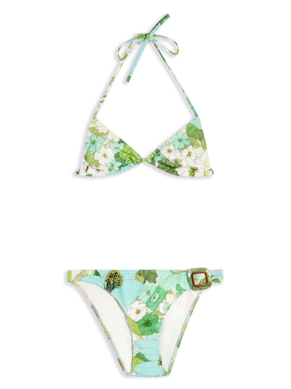 TOM FORD floral print bikini set - Blu