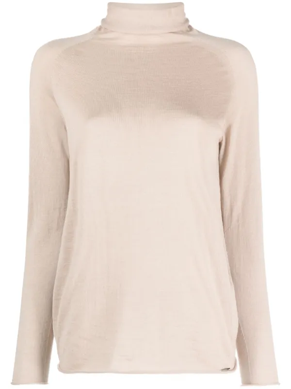 Kiton Fine-knit Cashmere-blend Jumper in Brown