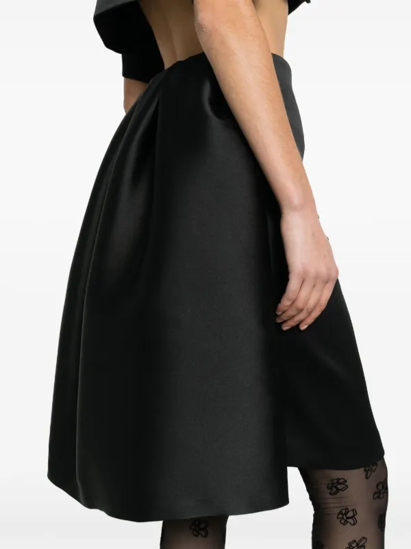 ワンピース PAROSH Women Mid Skirts GRADIENT D722511 013 237004 Black P.A.R.O.S.H. Layered Detail Midi Skirt | Black | FARFETCH