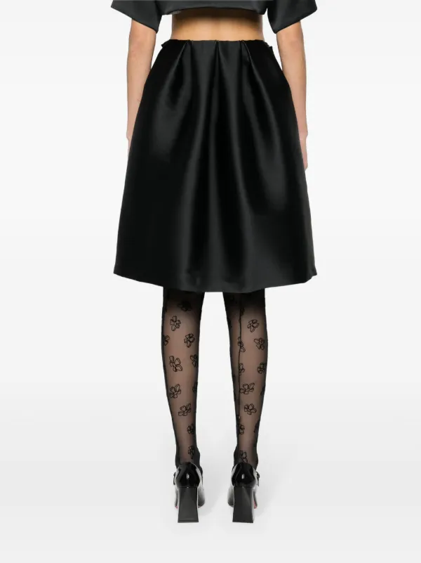 ワンピース PAROSH Women Mid Skirts GRADIENT D730624 013 236895 Black P.A.R.O.S.H. Layered Detail Midi Skirt | Black | FARFETCH