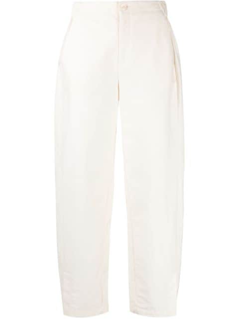 AERON short-slits cotton-blend trousers