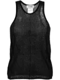 AERON Kismet semi-sheer top - Black