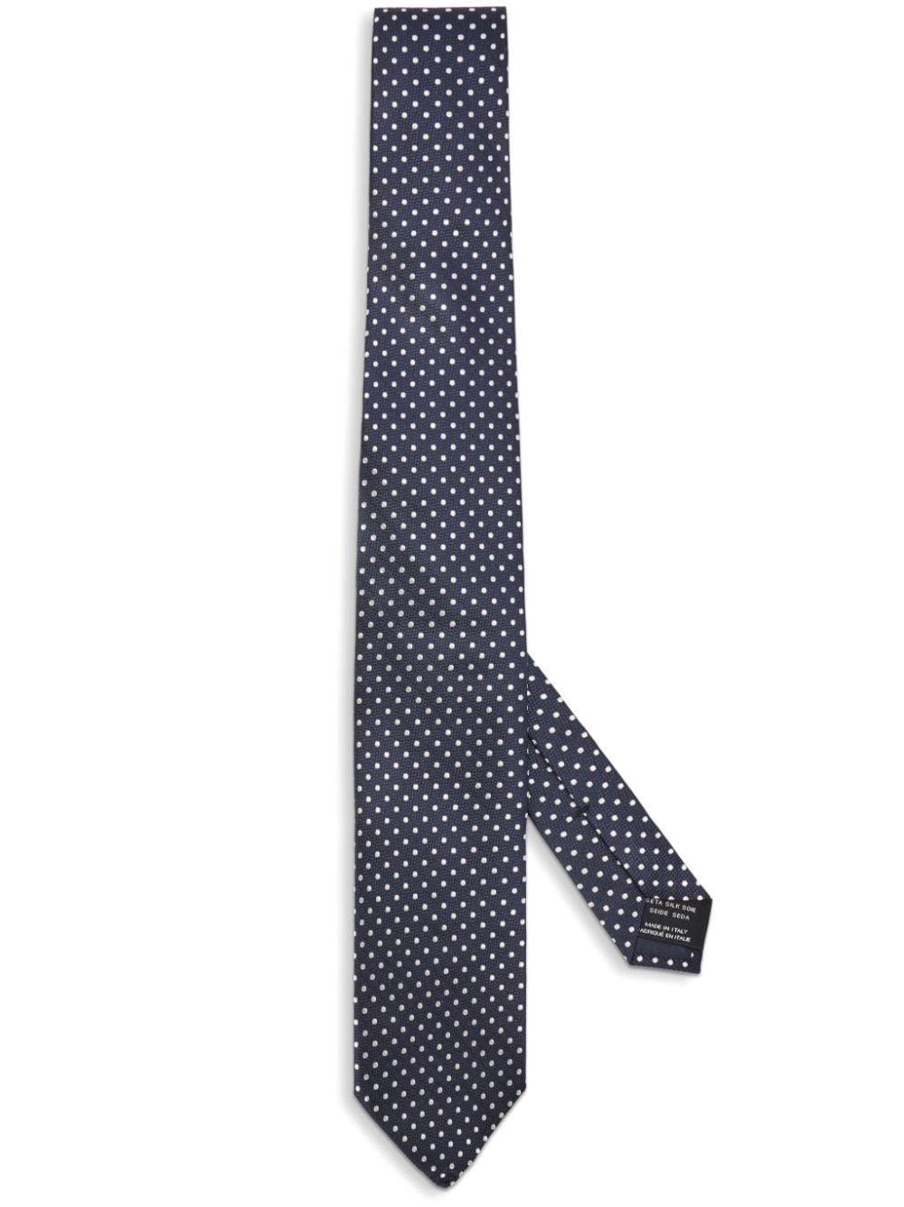 Tom Ford Polka-dot Silk Tie In Black