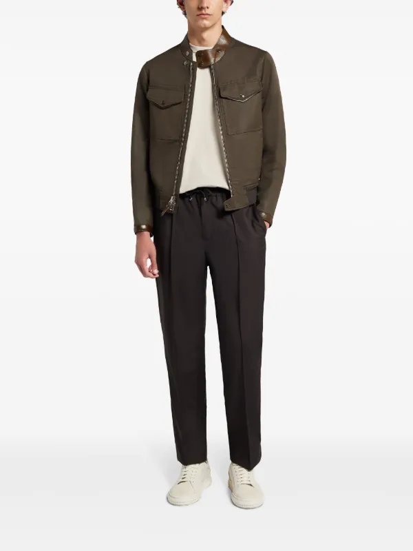 TOM FORD レザートリム ジャケット - Farfetch