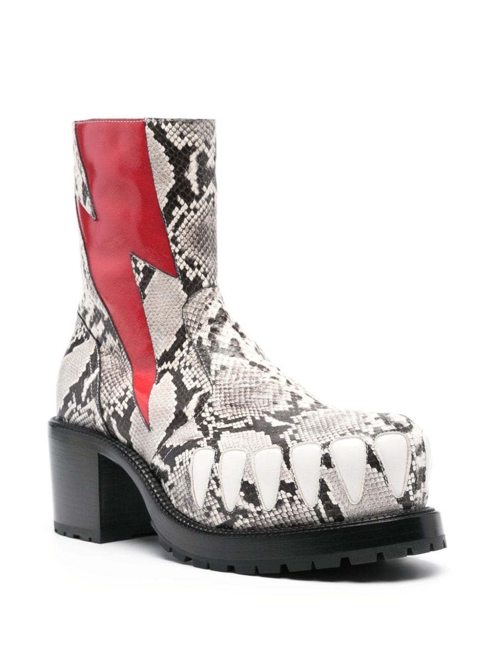 Shop Walter Van Beirendonck Hyper Glam 75mm Ankle Boots In White