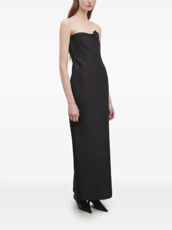 さらにお値下げ⭐︎THE ROW ブラックロングドレス The Row Bardon マキシドレス | ブラック | FARFETCH JP