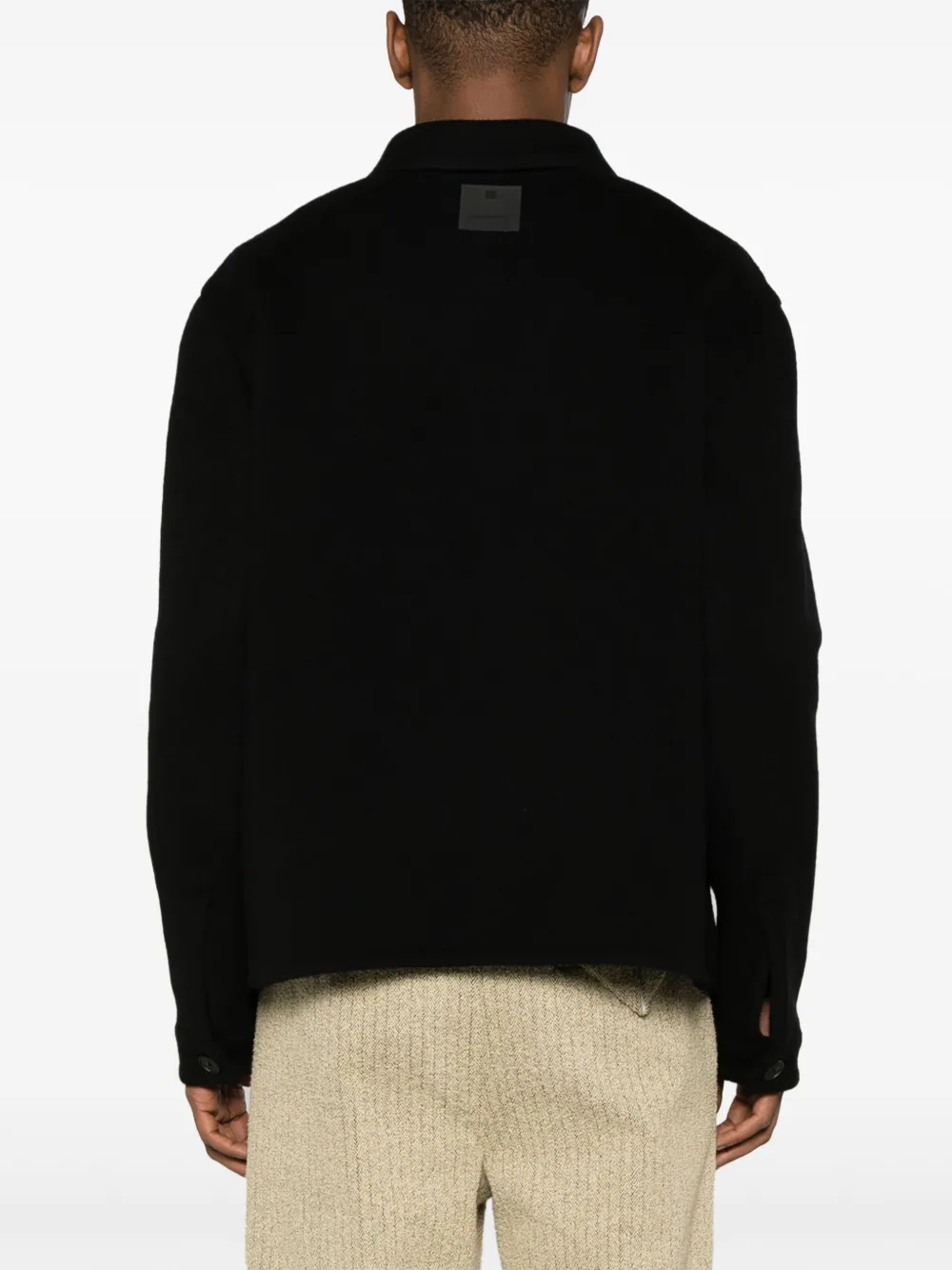 Givenchy Shirtjack van wolmix Zwart
