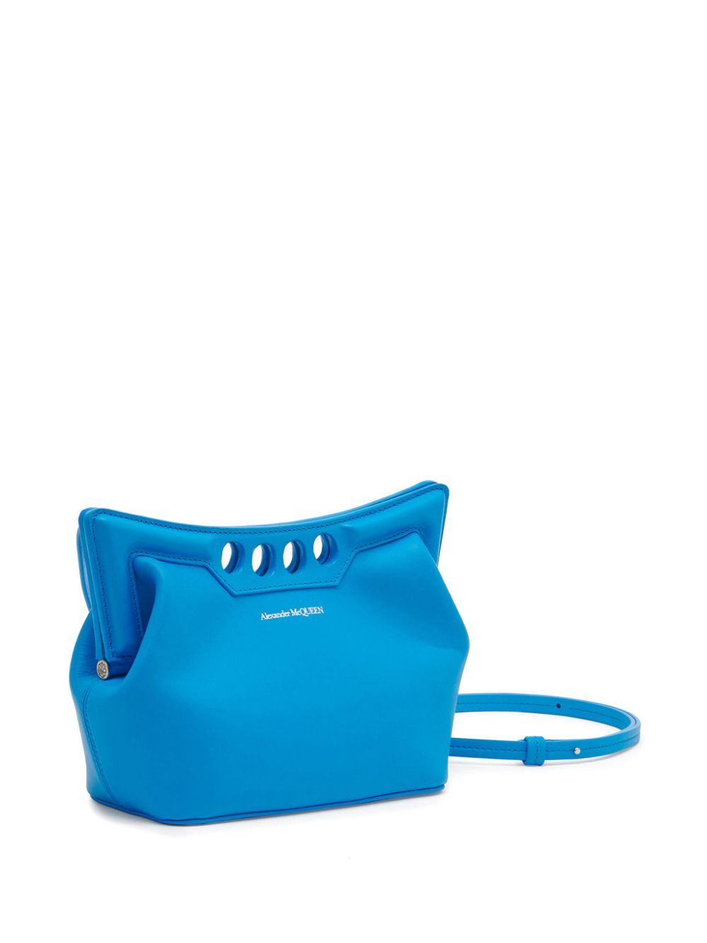 Alexander McQueen The Peak kleine clutch Blauw