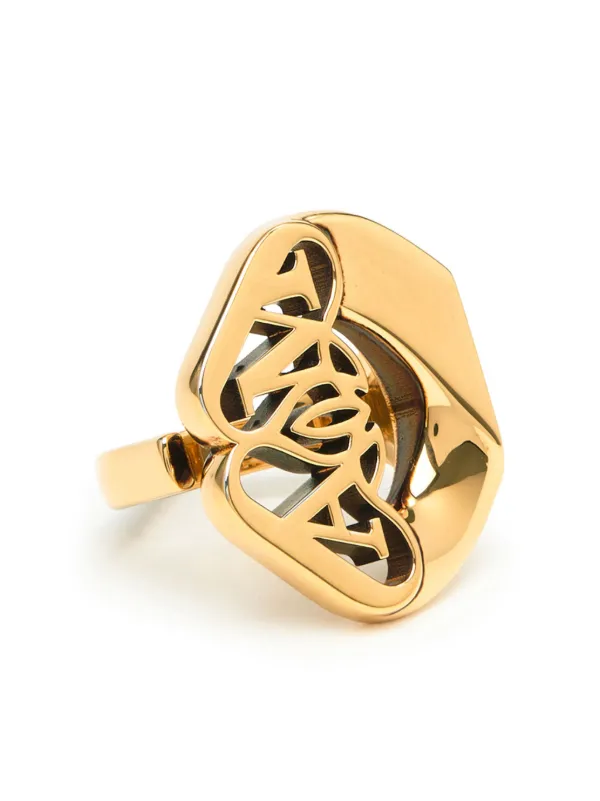 Alexander mcqueen signet new arrivals ring