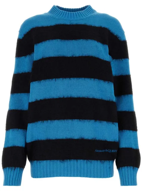 Alexander McQueen striped cotton jumper Women