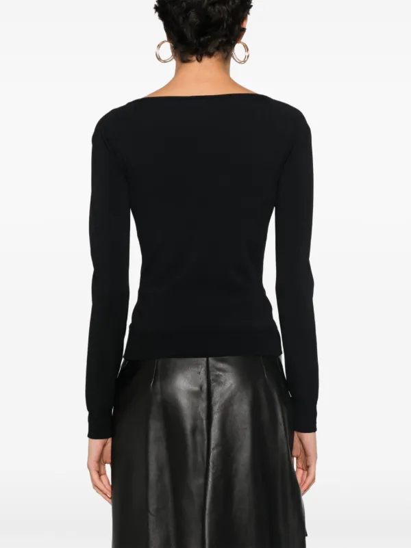 Alexander McQueen ribbed-knit Top | Black | FARFETCH