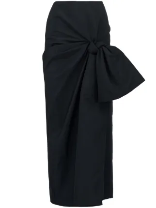 Alexander McQueen bow-detail Maxi Skirt - Farfetch