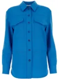 Alexander McQueen Military wool shirt - Blue