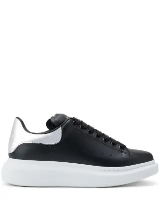 Alexander McQueen Oversized Leather Sneakers Black FARFETCH CZ